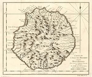 Carte de IIsle de Bourbon, autrefois Mascareigne [Map of the island of Réunion, formerly Mascare...