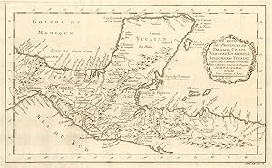Carte des Provinces de Tabasco, Chiapa, Verapaz, Guatimala, Honduras et Yucatan [Map of the provi...