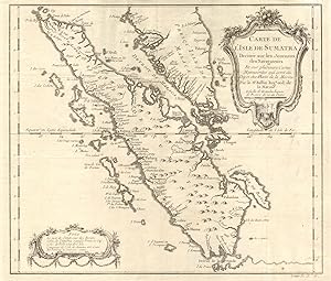 Carte de llsle de Sumatra, dressée sur Les Cartes des Navigateurs [Map of the island of Sumatra]