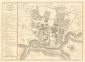 Plan de la Ville de Louvo; Deneure Ordinaire des Rois de Siam [Plan of the city of Lopburi]