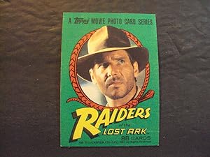 11 Raiders Of The Lost Ark Cards 1981 Topps