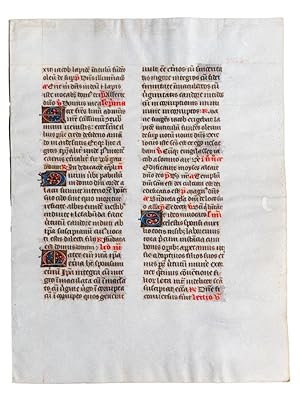 Single leaf from the so-called Carondelet Breviary , an illuminated manuscript, in Latin, on vell...
