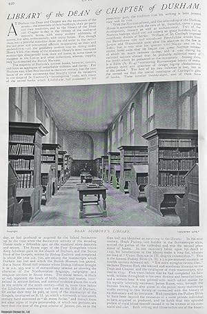 Library of the Dean & Chapter of Durham. Several pictures and accompanying text, removed from an ...