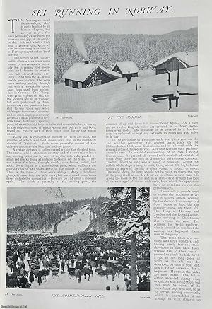 Ski Running in Norway. Several pictures and accompanying text, removed from an original issue of ...