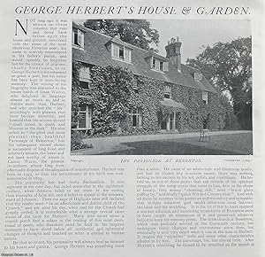 George Herbert, the Poet's House & Garden. Several pictures and accompanying text, removed from a...