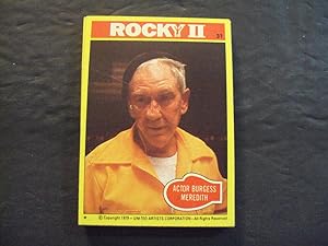 14 Rocky II Cards/Stickers 1979 United Artists