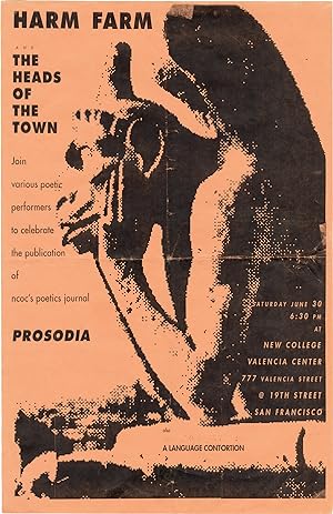 Original Harm Farm and The Heads of the Town performance in support of poetics journal Prosodia p...