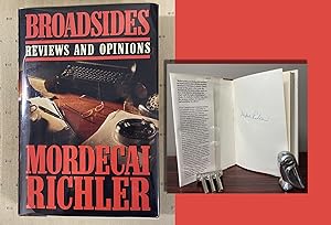 BROADSIDES. Reviews and Opinions. Signed by Mordecai Richler