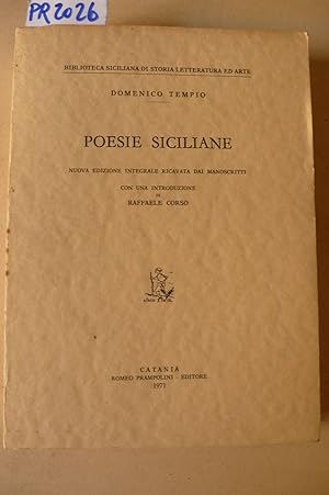 Poesie siciliane, nuova edizione integrale ricavata dai manoscritti