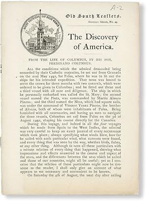 The Discovery of America. From the Life of Columbus by His Son