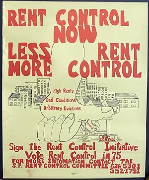 Rent control now / Less rent, more control [poster]