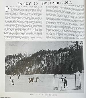 Bandy in Switzerland : hockey on ice. Several pictures and accompanying text, removed from an ori...