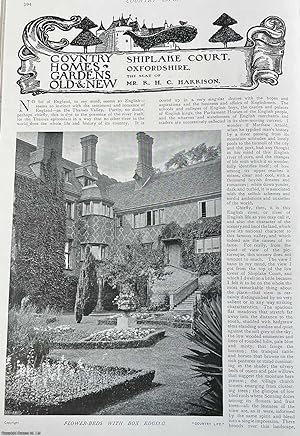 Shiplake Court, Oxfordshire. The Seat of Mr. R.H.C. Harrison. Several pictures and accompanying t...