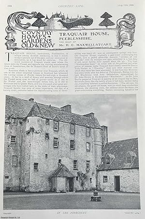 Traquair House, Peeblesshire. The Seat of Mr. H.C. Maxwell-Stuart. Several pictures and accompany...