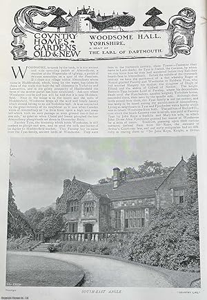 Woodsome Hall, Yorkshire. A Seat of The Earl of Dartmouth. Several pictures and accompanying text...