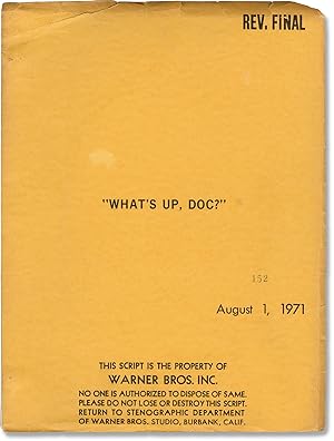 What's Up, Doc? (Original screenplay for the 1972 film)