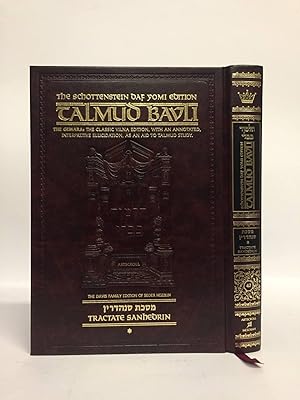 Schottenstein Daf Yomi Edition of the Talmud - English - Sanhedrin volume 1 (folios 2a-42a)