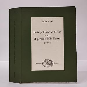 Lotte politiche in Sicilia sotto il governo della Destra (1866-74)