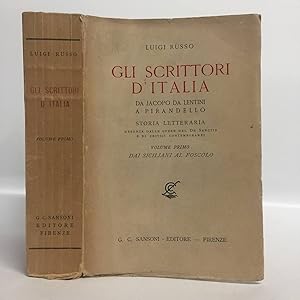 Gli scrittori d'Italia I Dai siciliani al foscolo
