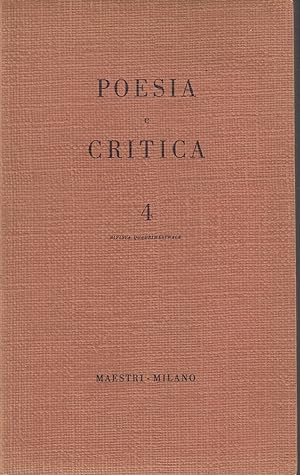 Poesia e critica. Anno II, n. 4