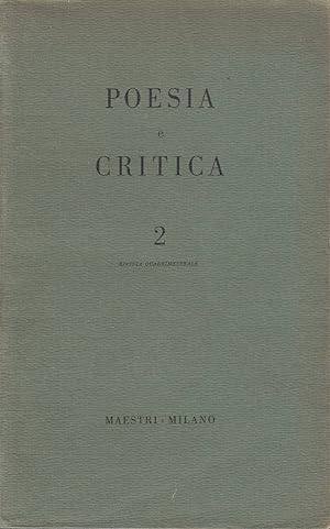 Poesia e critica. Anno I, n. 2