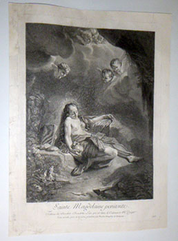 Sainte Magdelaine penitente. // Tableau du Chevalier Benédétte Luti, qui est dans le Cabinet de M...