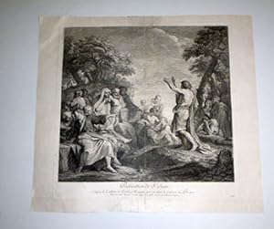 Predication de St. Jean. First edition of the engraving.