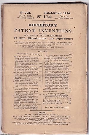 June 1852. The Repertory of Patent Inventions, and other Discoveries and Improvements in Arts, Ma...