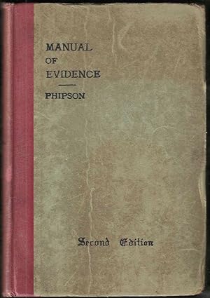 Manual of the Law of Evidence for the Use of Students