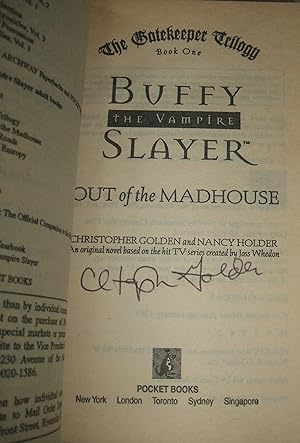Buffy The Vampire Slayer: Out of The Madhouse // The Photos in this listing are of the book that ...