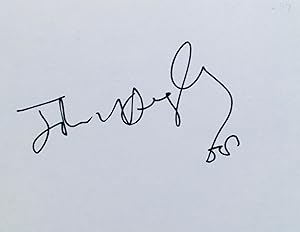 Autograph Signature On Card
