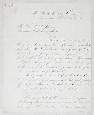 Autograph letter signed to R.W. Johnson