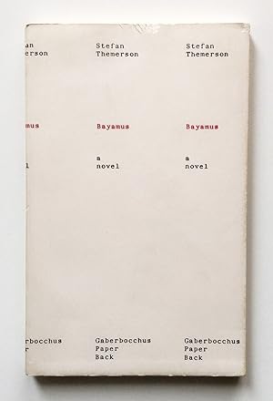 Stefan Themerson. Bayamus a novel. Gaberbocchus Paper Back London 1965