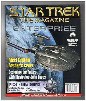 Star Trek the Magazine - November 2001 - Enterprise. Starfleet Ships, Odo, The Dominion Fleet, 23...