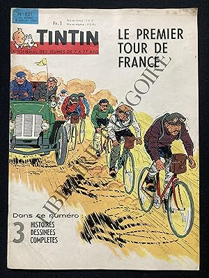 TINTIN-N°821-6 JUILLET 1964-LE PREMIER TOUR DE FRANCE