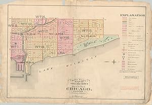 Outline & Index Map of Volume Three Atlas of the City of Chicago Index map to Volume III of Robin...