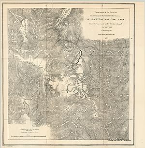 Yellowstone National Park From Surveys made under the direction of F.V. Hayden One of the earlies...