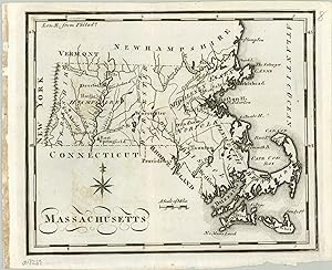 Massachusetts An early map of the state of Massachusetts.