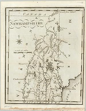 New Hampshire An early map of the state of New Hampshire.