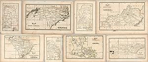 [Maps from Hale's Epitome of Geography] Native American tribes across the southern United States,...