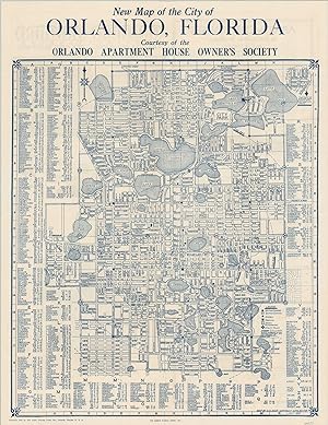 New Map of the City of Orlando, Florida Luring new residents to Orlando amid the Great Depression.