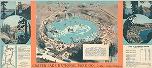Crater Lake Guide Charming prewar promotional brochure of Crater Lake.