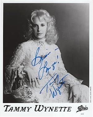 Tammy Wynette Vintage Official Large 10x8 Hand Signed Photo