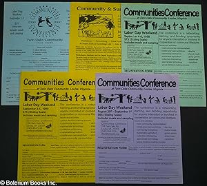 [Five conference handbills by the Twin Oaks Community]