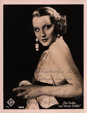 "Die Gräfin von Monte Christo". 1932. [Signierte Original-Porträtfotografie / signed original pho...