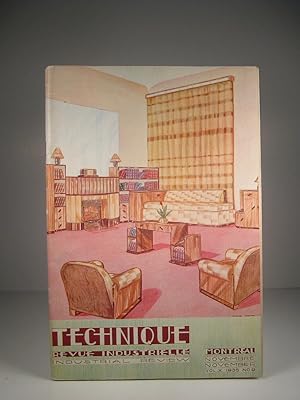 Technique. Revue industrielle. Industrial Review. Volume X (10), numéro 9 : novembre 1935