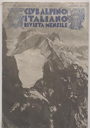 Club alpino italiano Rivista mensile Aprile 1930