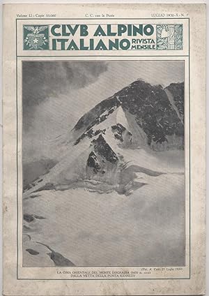 Club alpino italiano Rivista mensile Luglio 1932