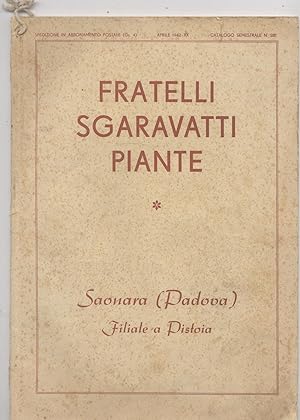Fratelli Sgaravatti piante - Catalogo generale n. 281 Aprile 1942