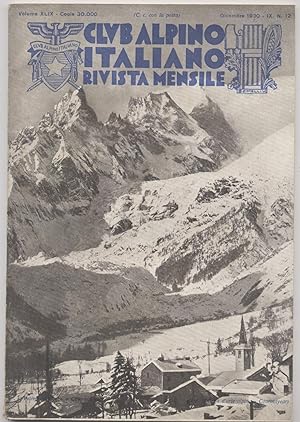Club alpino italiano Rivista mensile Dicembre 1930